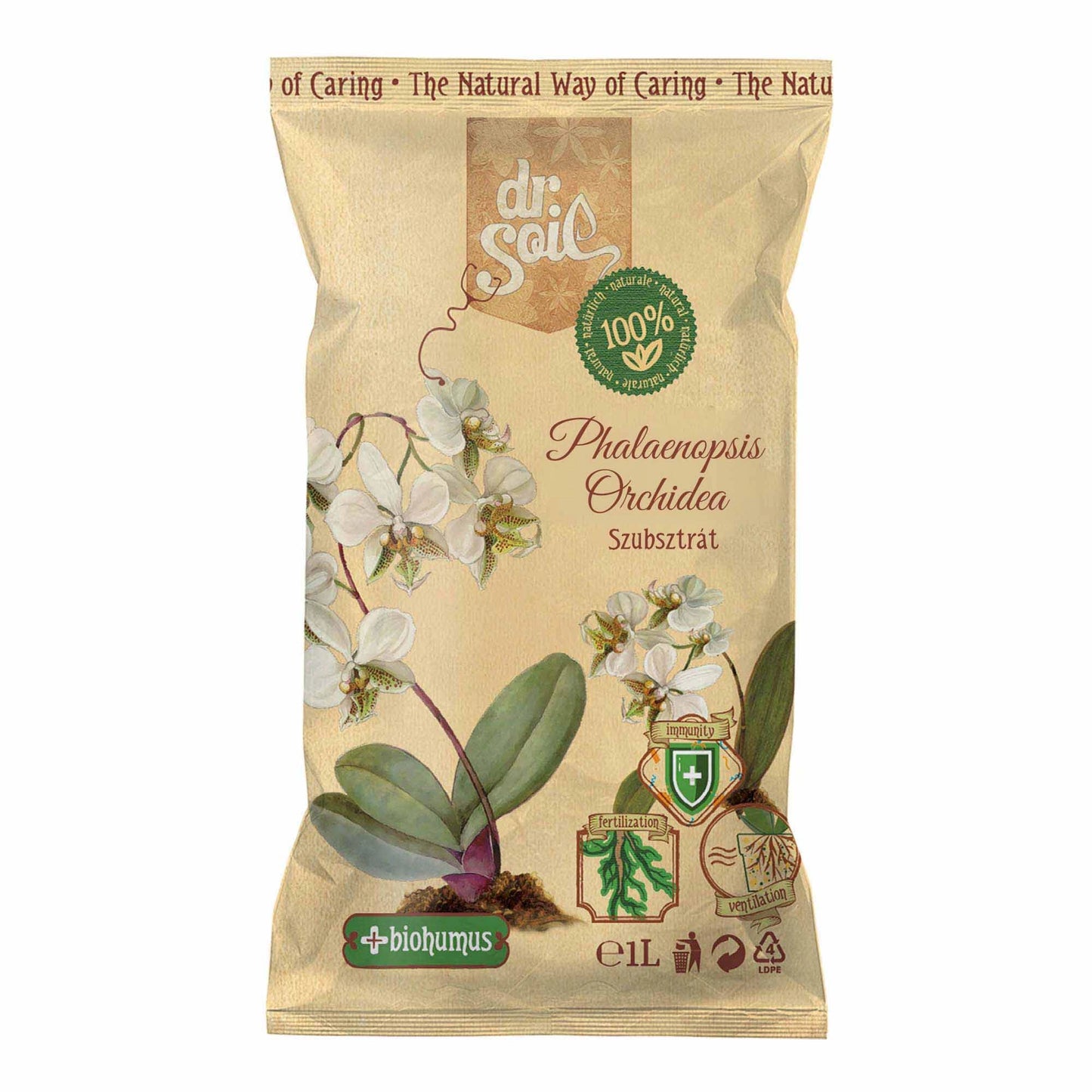 Dr.Soil Natürliches Substrat für Phalaenopsis Orchideen - 1 l