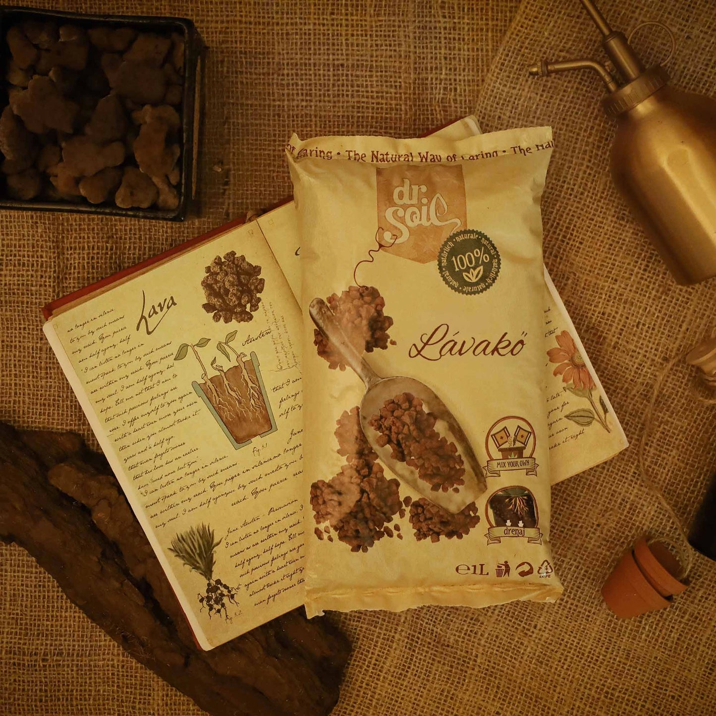 Dr.Soil Vulkanische Lava für eisenarme Böden - 1 l